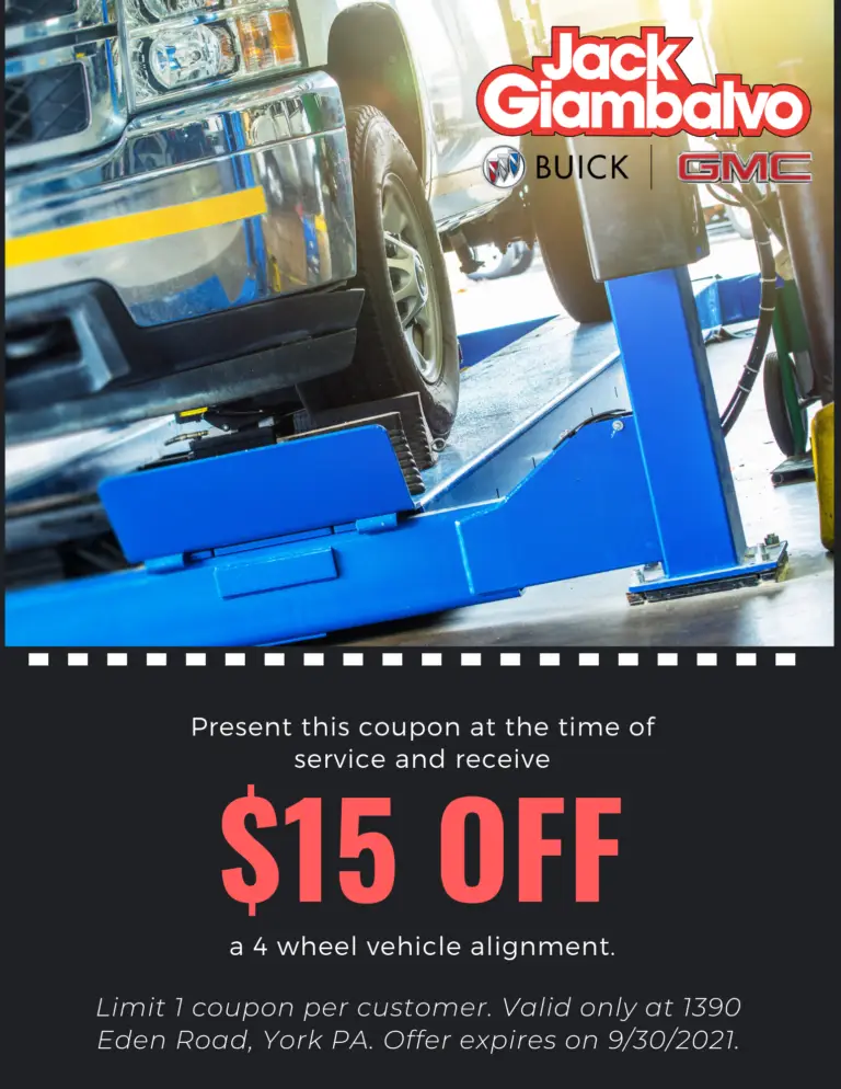 Wheel Alignment Special Jack Giambalvo Buick GMC