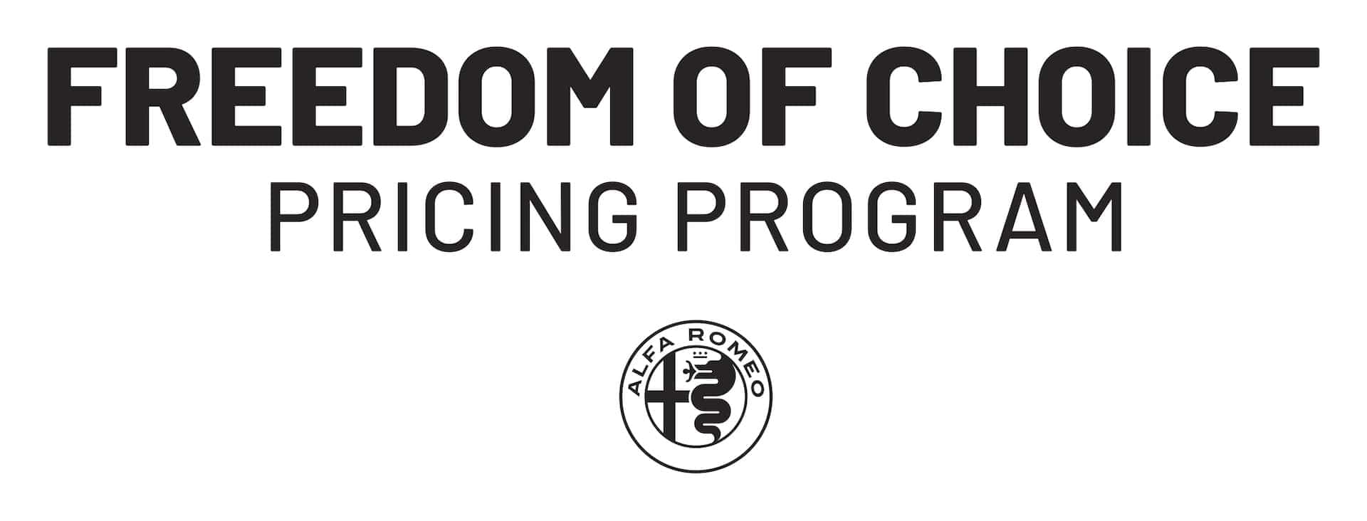 FREEDOM OF CHOICE PRICING PROGRAM
