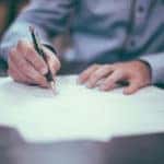 Signing Car Lease Paperwork