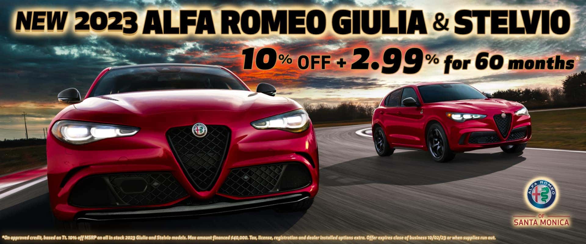 Alfa Romeo Model End of Year Sale