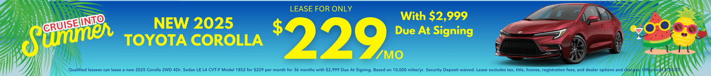 COROLLA-LEASE-$229-MO-SRP