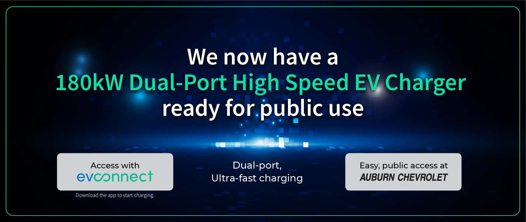 Dual-port high speed EV charger now available