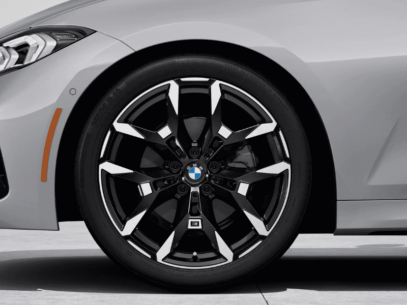 BMW wheel and tire close-up