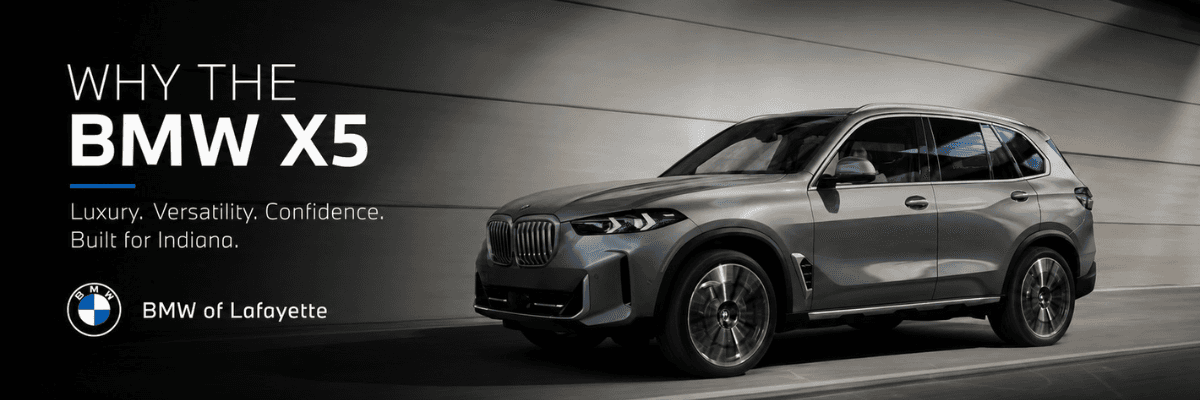 BMW X5 driving in Indiana