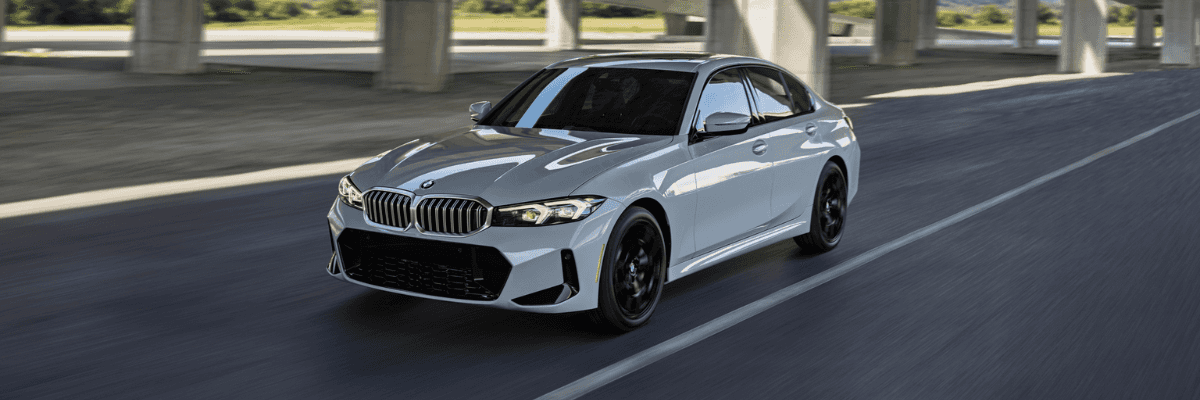 BMW 330i xDrive driving in Indiana