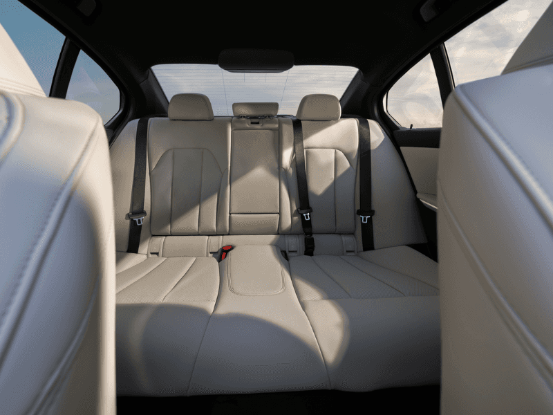 BMW 330i rear passenger seating