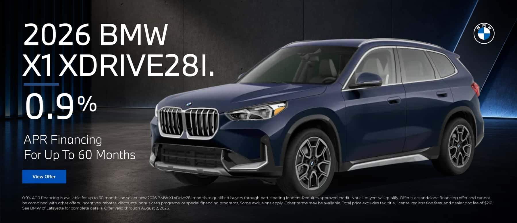 2026 X1 xDrive28i Finance