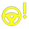 BMW yellow steering system warning light