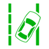 BMW green Lane Departure Warning indicator