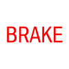 BMW red brake system warning light