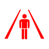 BMW red pedestrian warning light