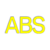 BMW yellow Antilock Braking System warning light