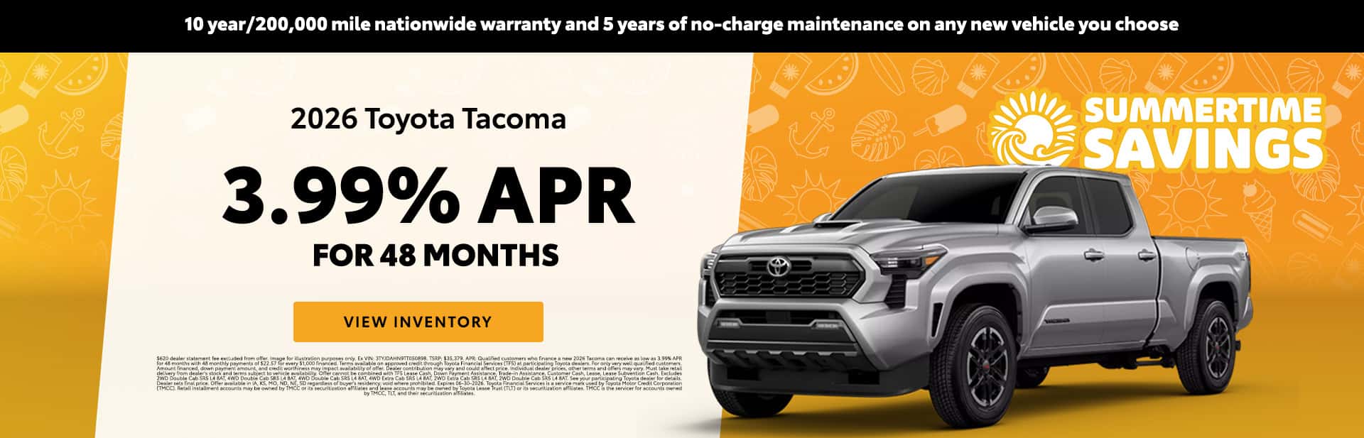 2026 Tacoma Finance Offer