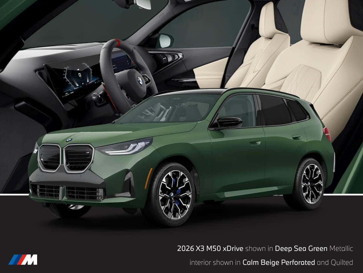 2026 BMW X3 Deep Sea Green