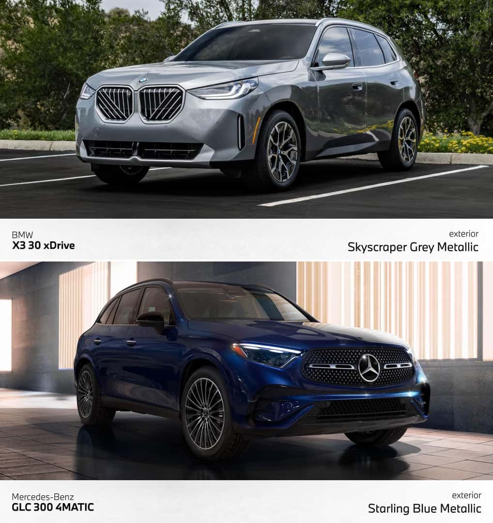 2026 BMW X3 VS. 2026 MERCEDES-BENZ GLC SAFETY & FEATURES