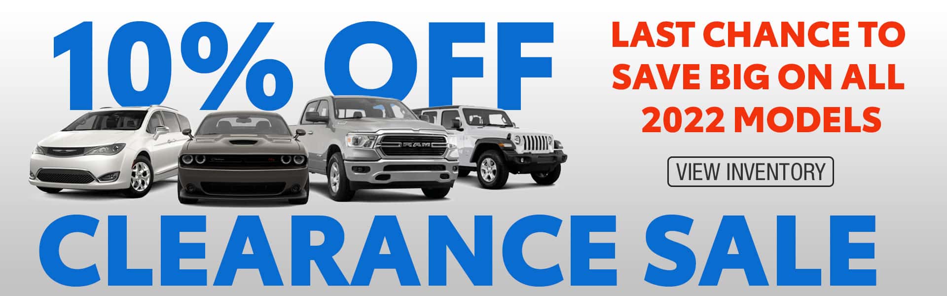 2022 Year Ram Jeep Dodge Chrysler Inventory Clearance