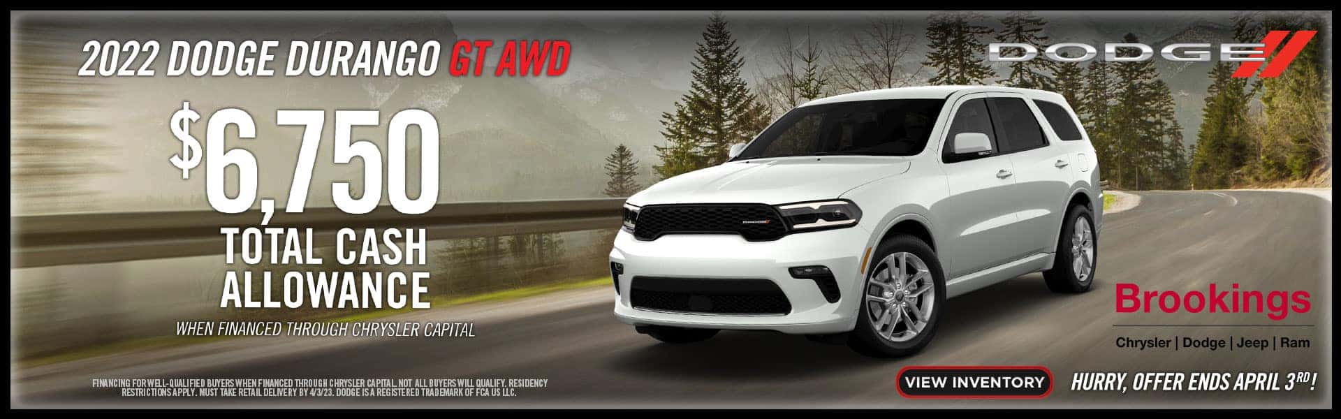 Dodge Durango Cash Allowance Offers in Coastal Oregon
