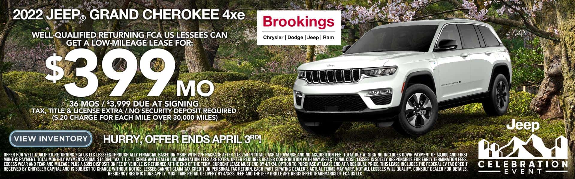 Jeep Grand Cherokee 4xe $399/mo Lease Offers in Coastal Oregon