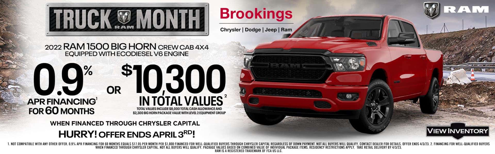 Ram 1500 Long Horn Crew Cab 4x4 0.9% APR & $10,300 Cash Offers in Coastal Oregon