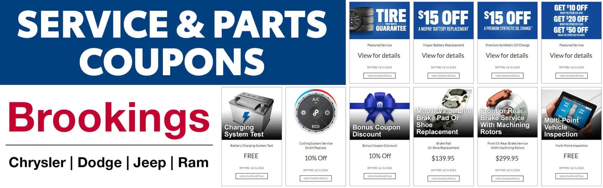 Ram Jeep Dodge Chrysler Service Repair Center Coupons