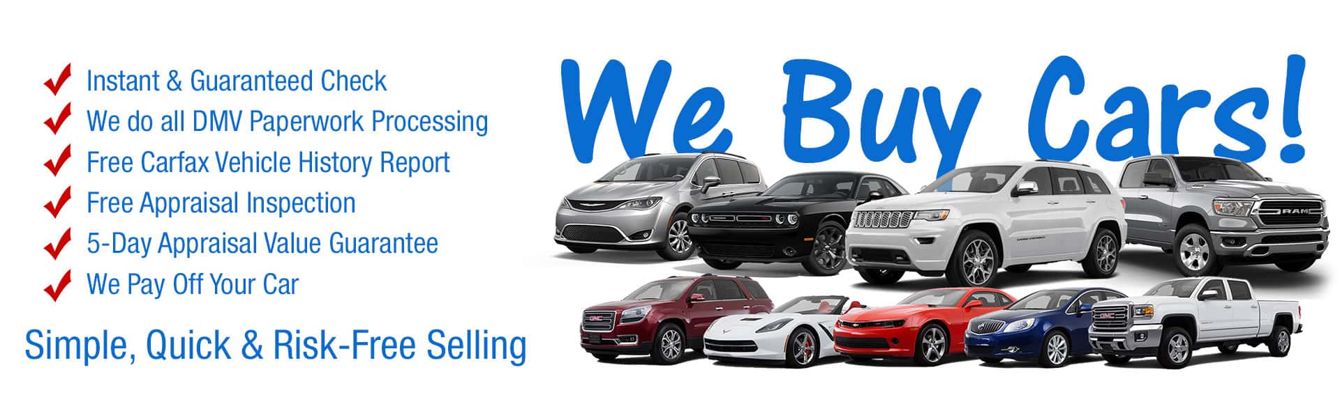 We Buy Cars Trucks in Oregon