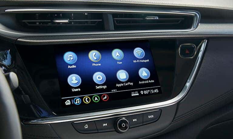 2022 Buick Enore GX interior with infotainment system