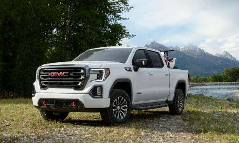 2022 GMC Sierra 1500 Limited exterior parked alongside a lake