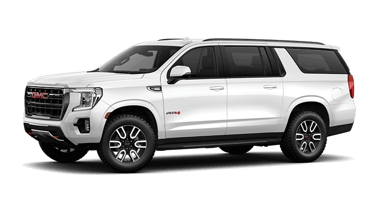 2022 GMC Yukon XL AT4 in White Frost exterior