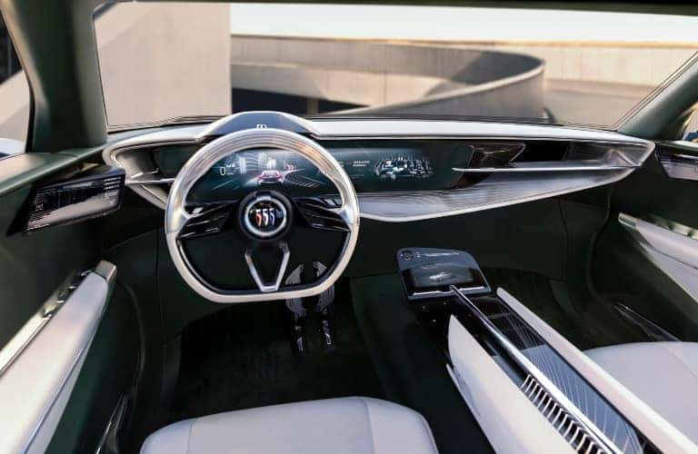 Driver Seat View of Buick Wildcat EV Concept Front Cabin