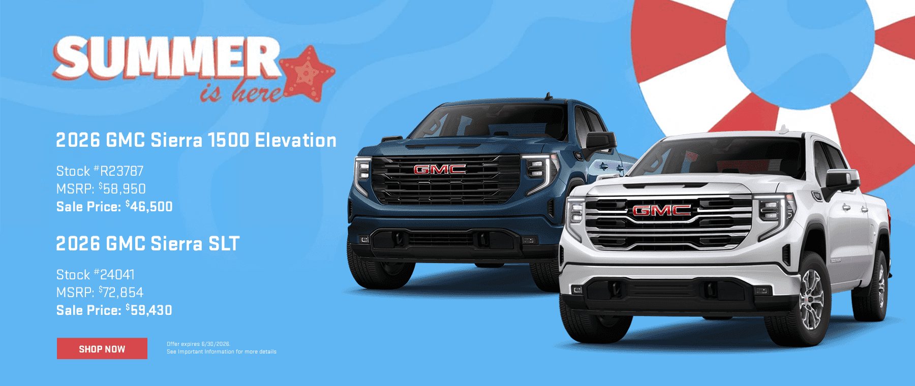 Headline: 2026 GMC Sierra 1500 Elevation Headline 2: 2026 GMC Sierra SLT