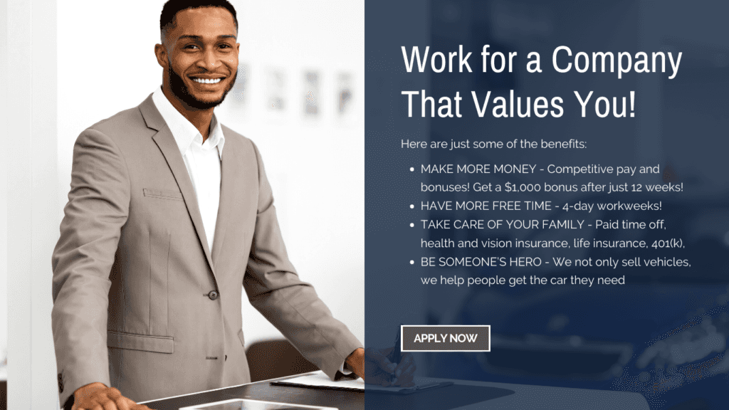 Sales Apprenticeship Carolina Hyundai of High Point