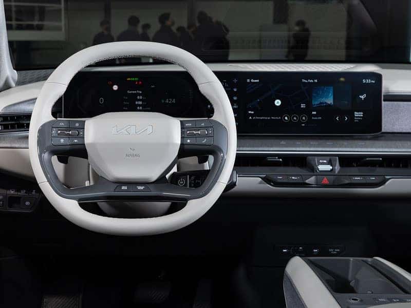 New 2025 Kia EV9 Large Electric SUV Interior Comfort Features and Technology