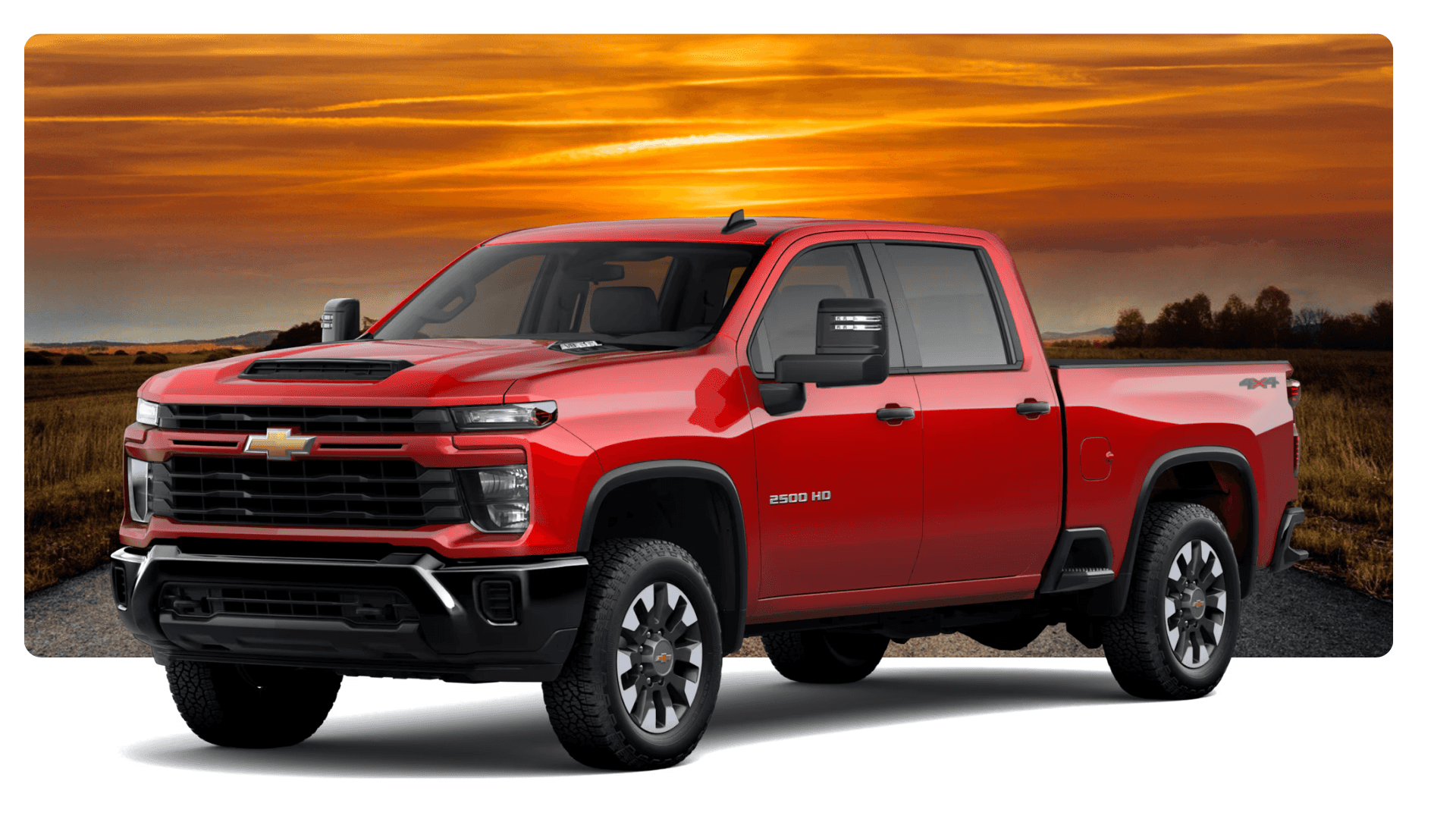 Silverado 1500 driving in Indiana setting
