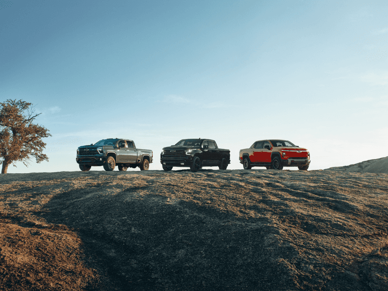 Chevrolet Silverado truck lineup including different Chevrolet truck configurations