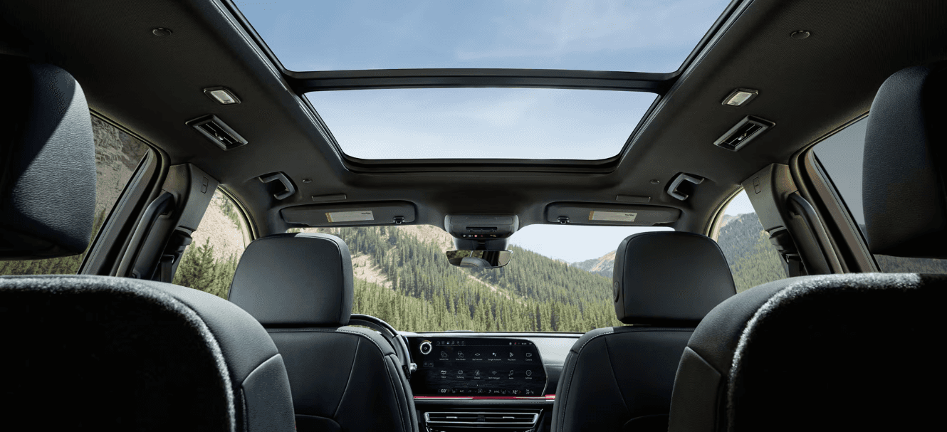 2026 Chevrolet Traverse third-row seating with all seats upright