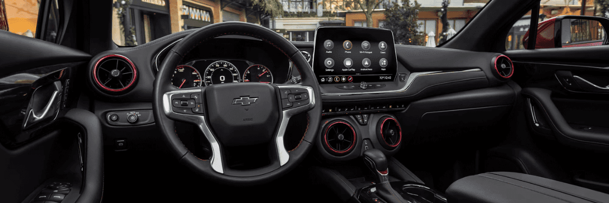 Chevrolet Blazer dashboard with center infotainment display