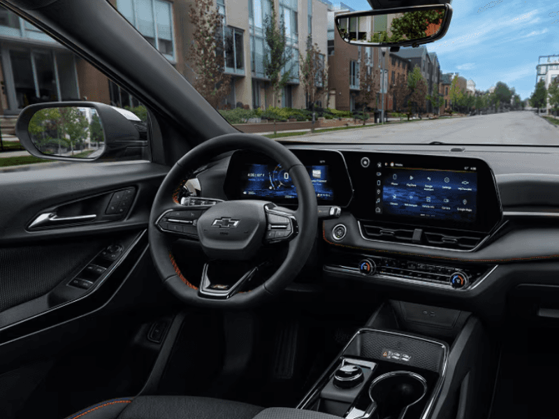 Chevrolet Equinox front seats, dashboard and infotainment display
