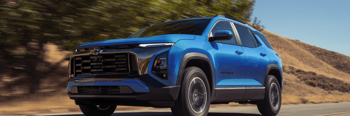 Chevrolet Equinox driving in an everyday setting