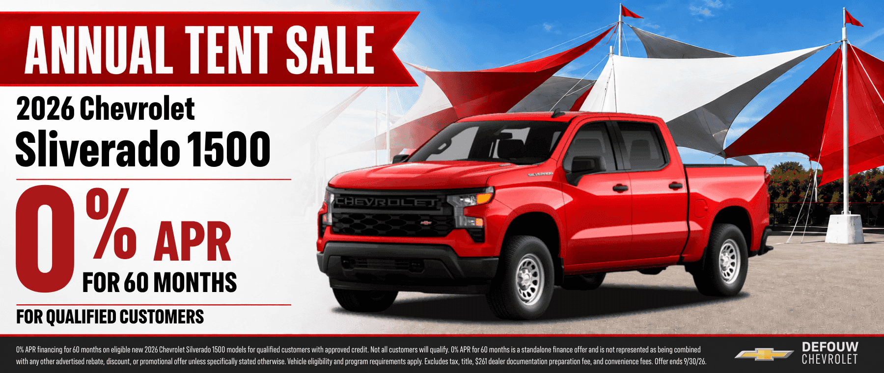 Tent Sale Silverado 1500