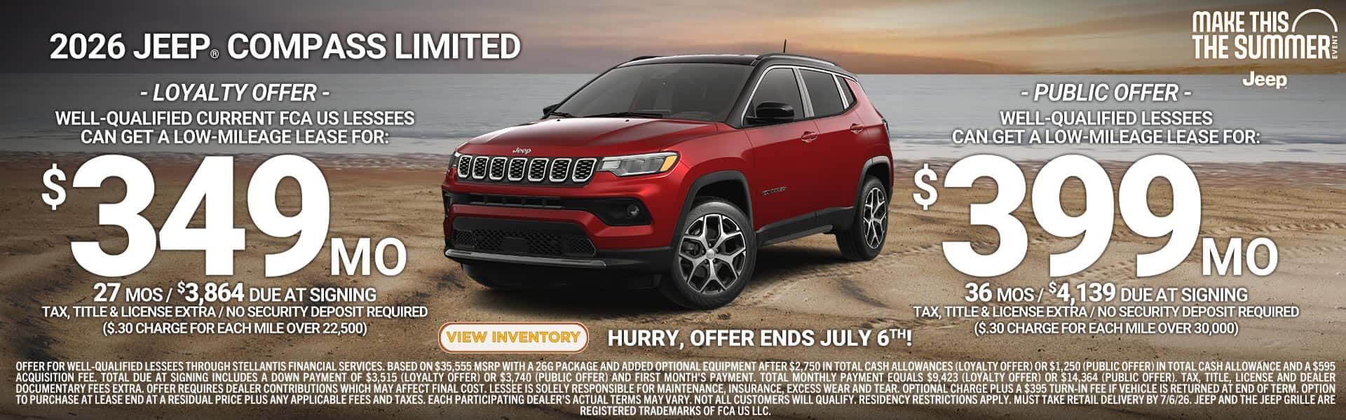 compass June 2026 offers