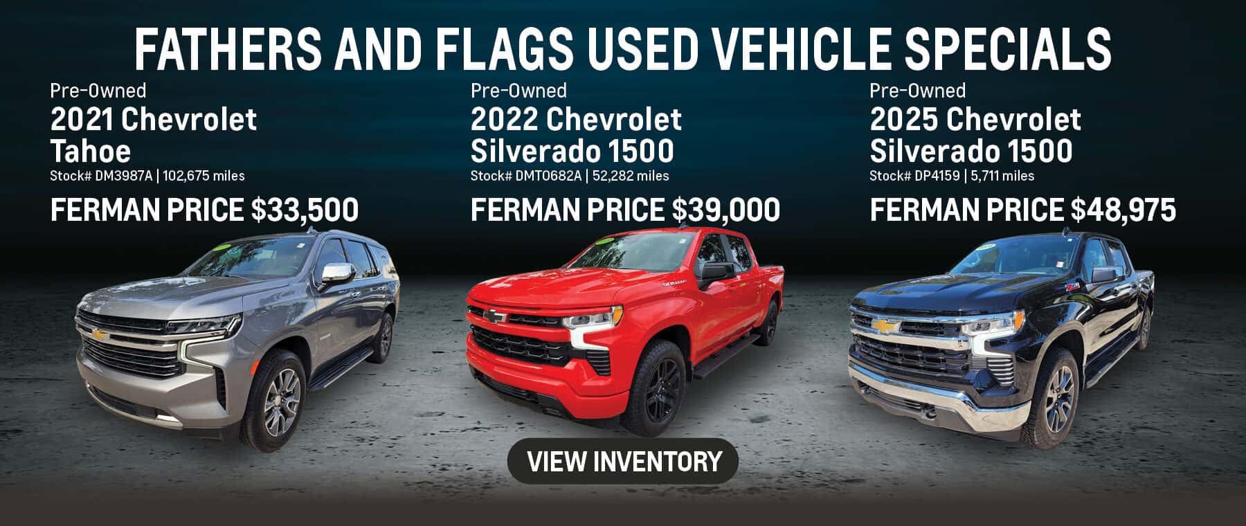June Savings on Pre-Owned Vehicles at Ferman Chevy on North Dale Mabry