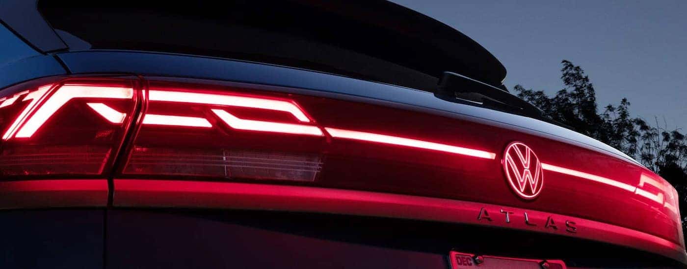 Rear taillights on a 2026 Volkswagen Atlas Cross Sport from a dealer near Gurnee