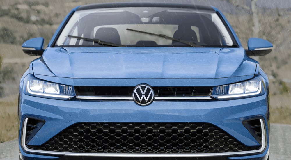 Blue 2026 Volkswagen Jetta head on