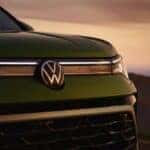 Front grille on a green 2026 Volkswagen Taos for sale near Elgin