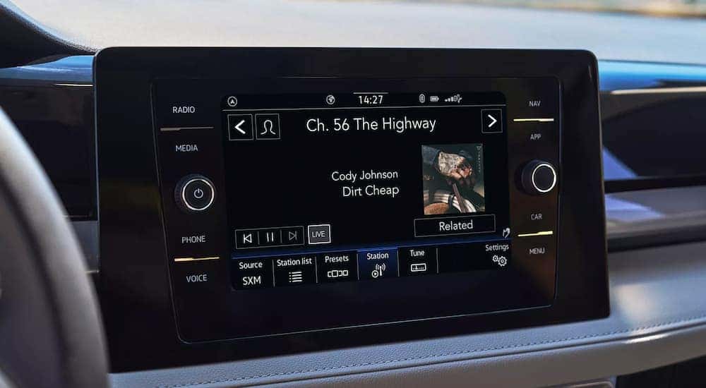 Infotainment display in a 2026 Volkswagen Taos