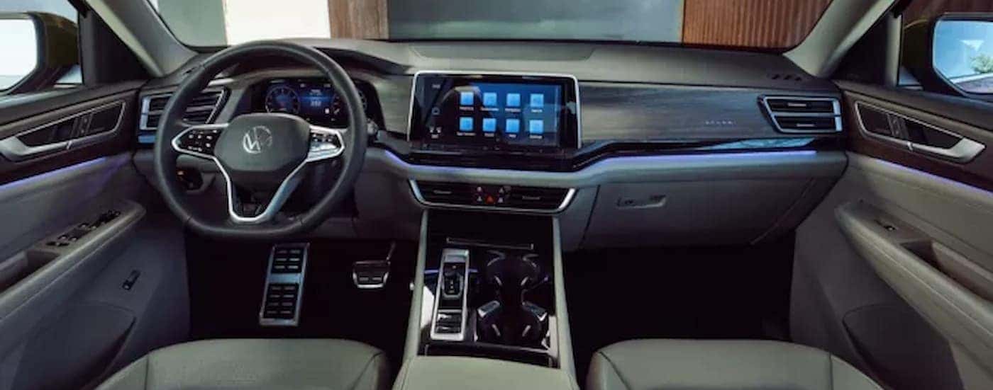 Gray dash in a 2026 Volkswagen Atlas for sale near Carpentersville.