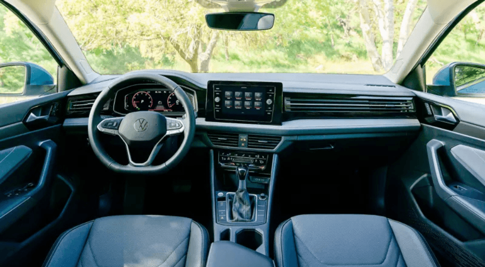 Grey interior of a 2026 Volkswagen Jetta