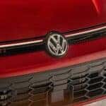 Red 2026 Volkswagen Golf GTI grill close up
