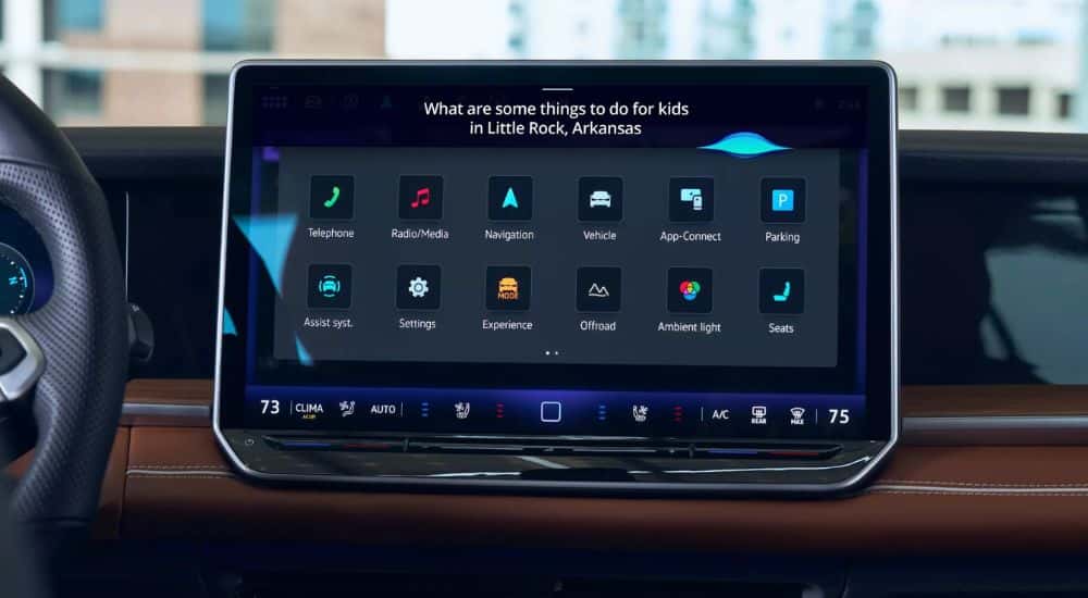 2026 Volkswagen Tiguan Infotainment Touchscreen with navigation.