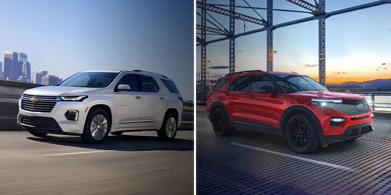 2022 Chevrolet Traverse vs 2022 Ford Explorer